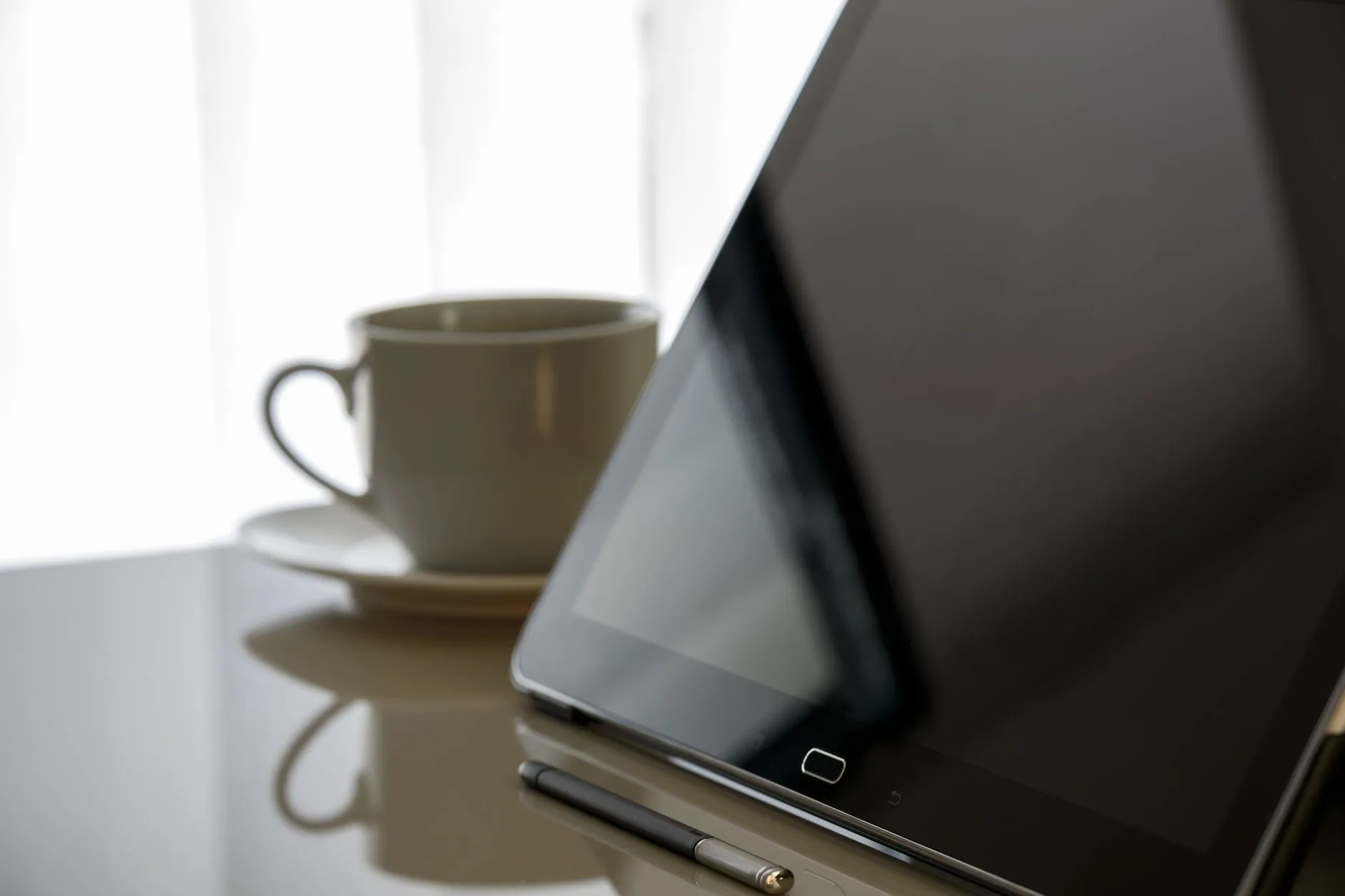 Keeble Keyboard, adaptive typing tool, muted colors, soft lighting, assistive technology.