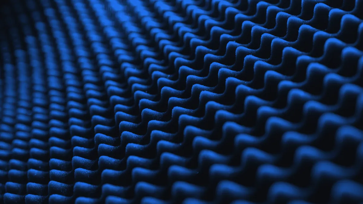 A visual representation of a digital voice waveform.