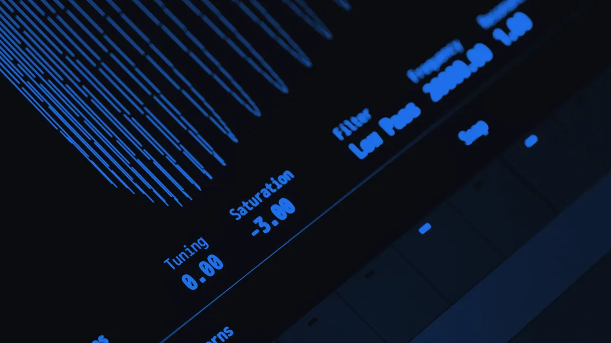 A collection of diverse digital sound wave patterns.